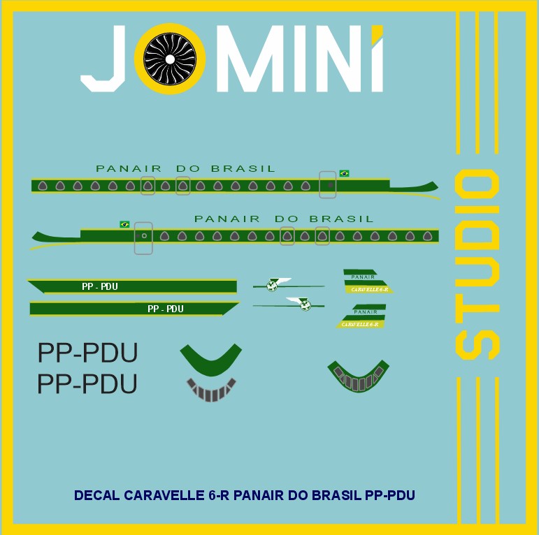 Decal Carabelle 6-R Panair do Brasil PP-PDU