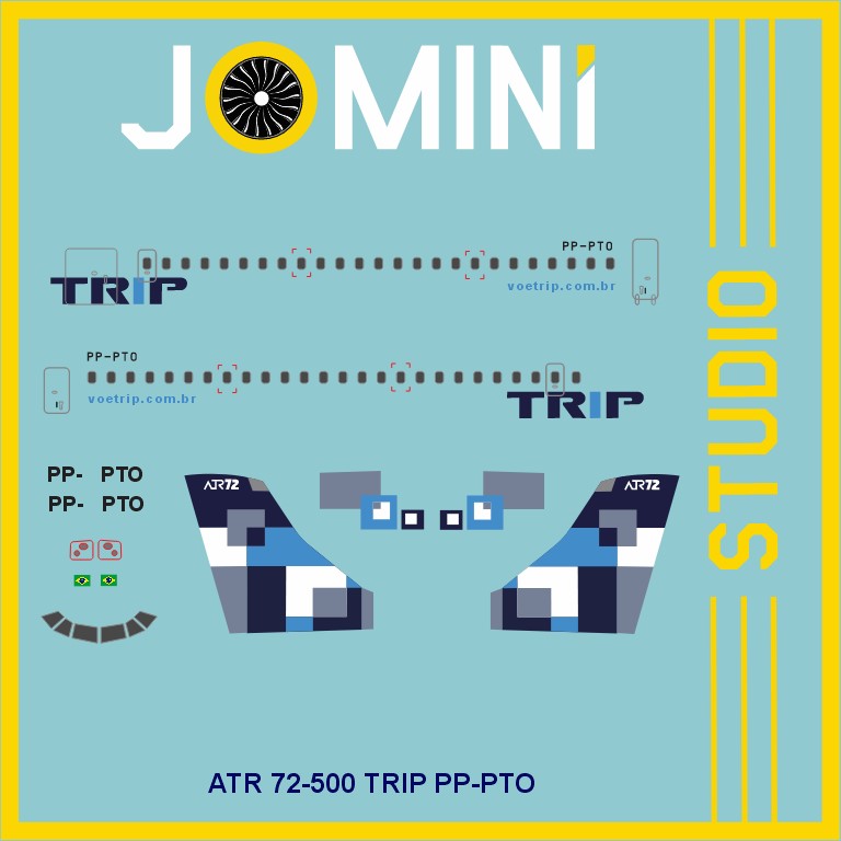 Decal Atr 72-500 Trip PP-PTO