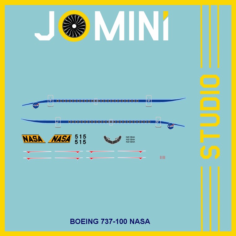 Decal Boeing 727-100 NASA